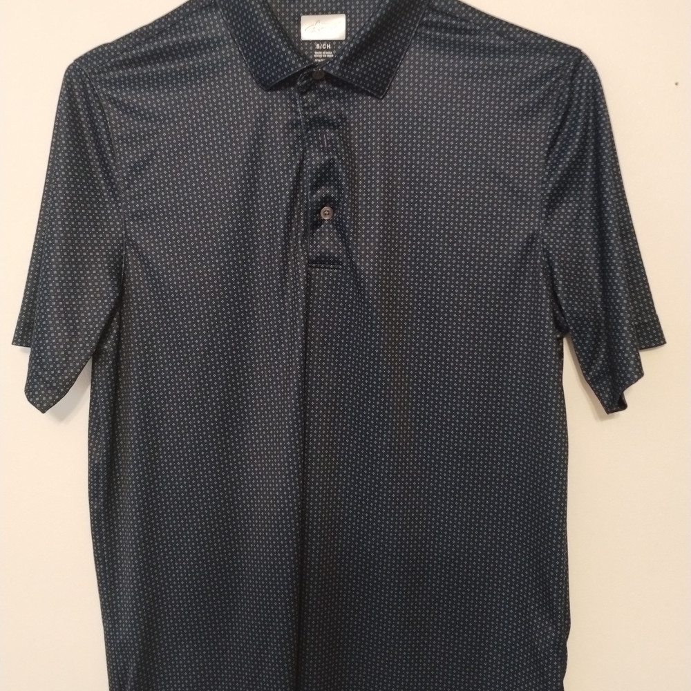 Greg Norman Collection Blue Polo Shirt Performance Fabric